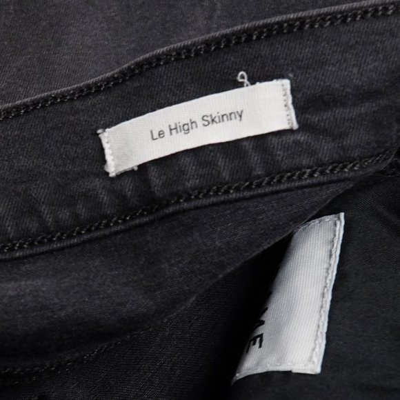 Frame Womens Black Jean/ Denim Pants Le High Skinny - Picture 7 of 10